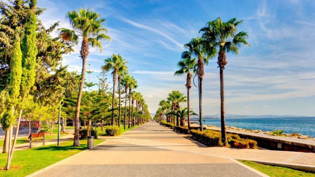 Limassol’s palm-lined seafront